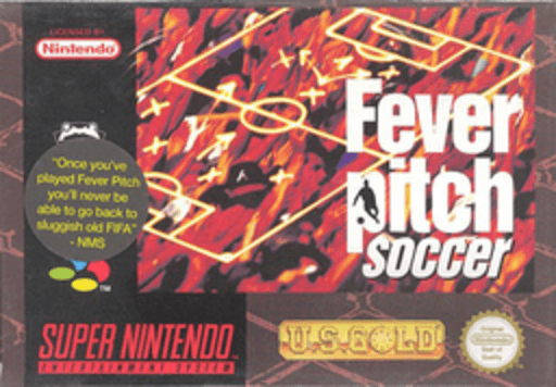 Fever Pitch Soccer box art for Super Nintendo